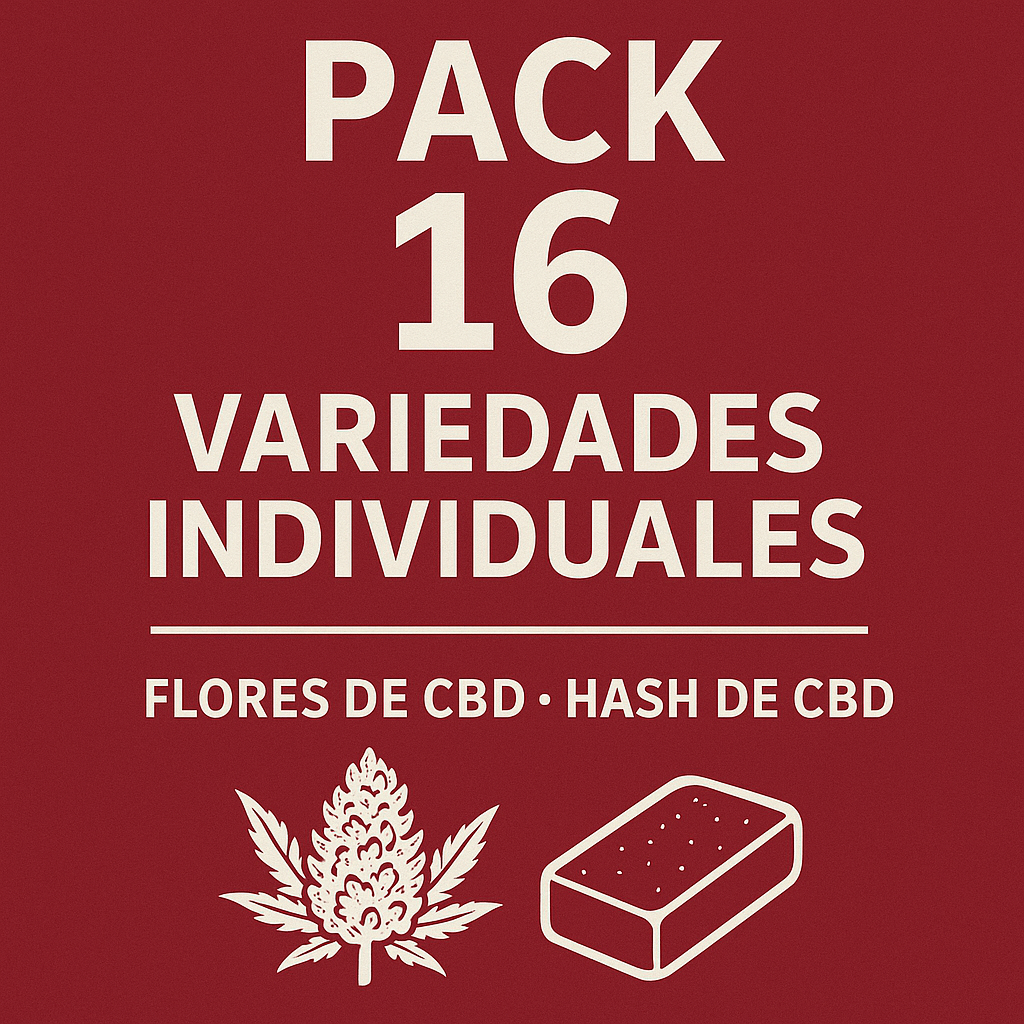 PACK CATADOR - 16 VARIEDADES (Flores, Hash o MIX)